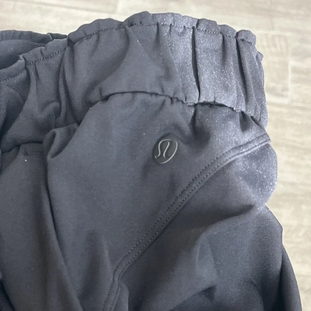 Lululemon Women's Stretch High Rise Joggers Full Length Black LW5CV4S Size‎ 2 - Picture 5 of 5